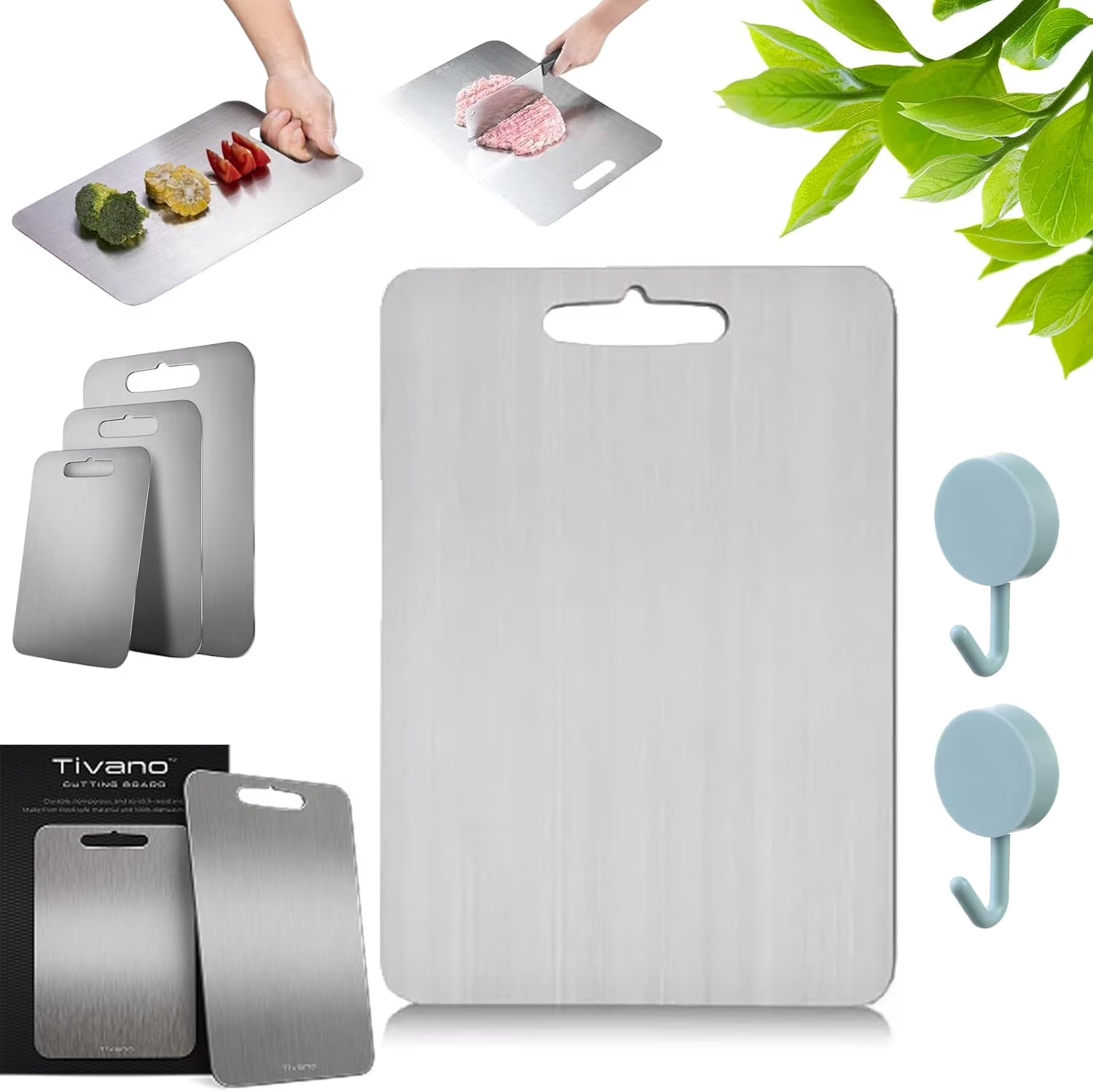 Tivano reference collage showing boards, handles, hooks, and preparation